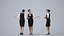 Basics0681 - A set containing 5 models of male and female adults standing