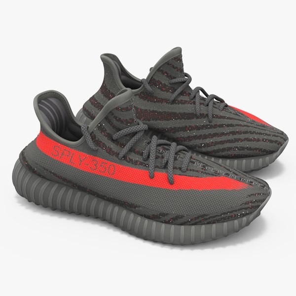 Yeeze Boost 350 Sneakers Black 3D