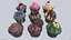 Cupcake collection 3D model
