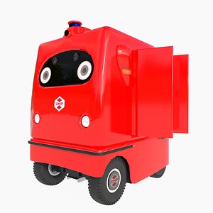 Japanese delivery robot 3D