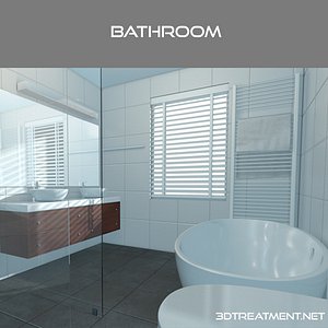 cinema4d bathroom interior