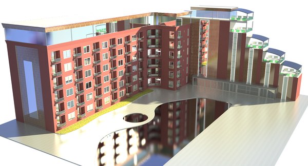 3D hotel model