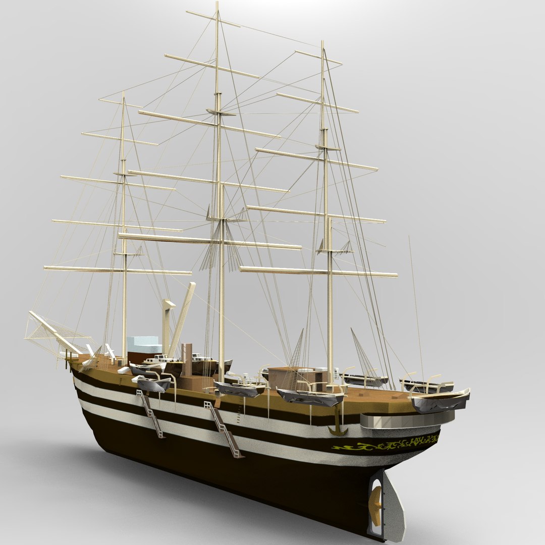 Uss Constitution Ship 3d Turbosquid 1566318