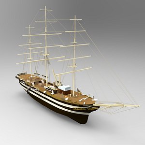 uss constitution ship 3D