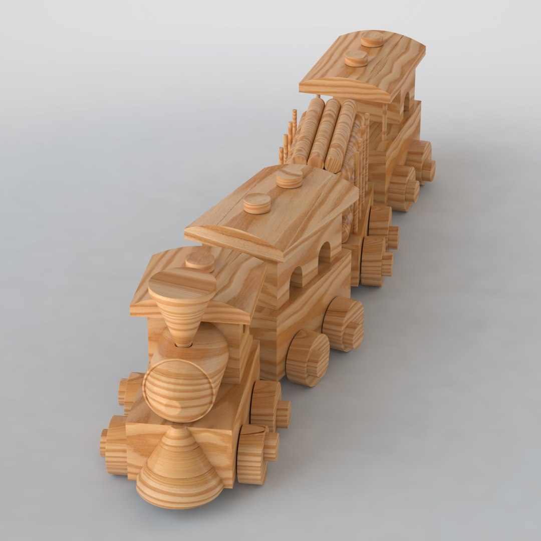 3d model toy train