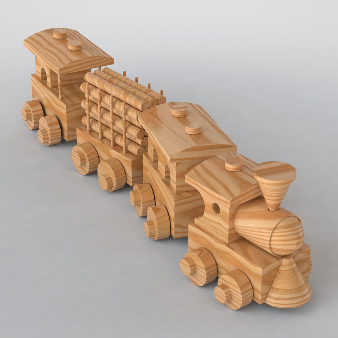 3d model toy train