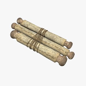 3D Medieval Scroll 02