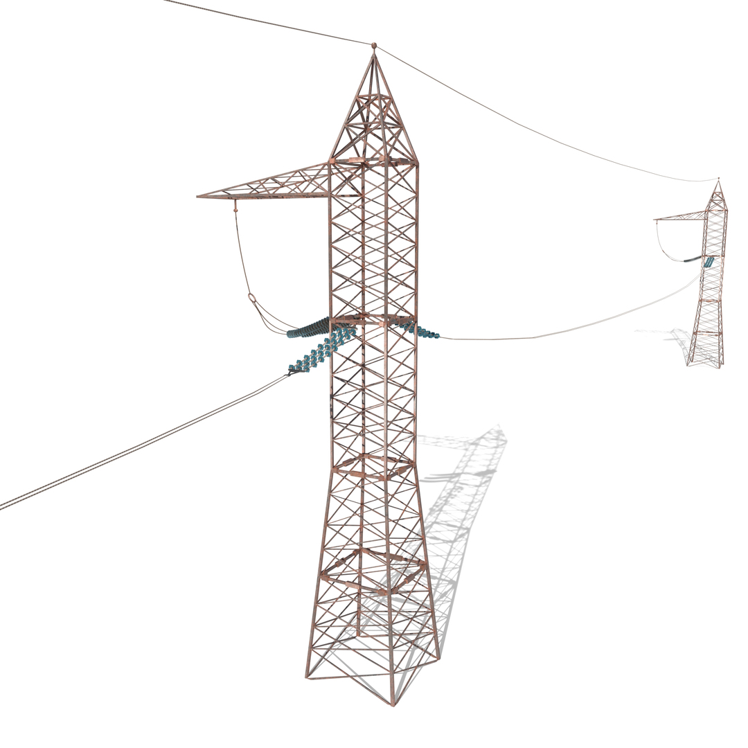 Electricity poles 3D model - TurboSquid 1473449