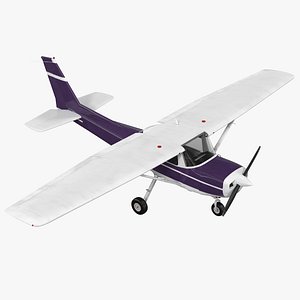3D single engine aircraft rigged model