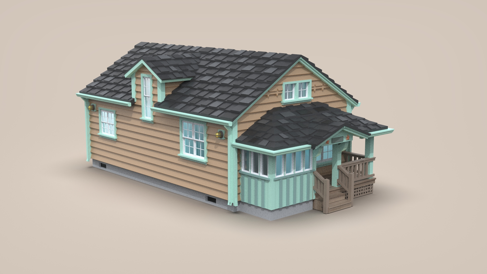 3D Beach House 3D Print File - TurboSquid 2214132