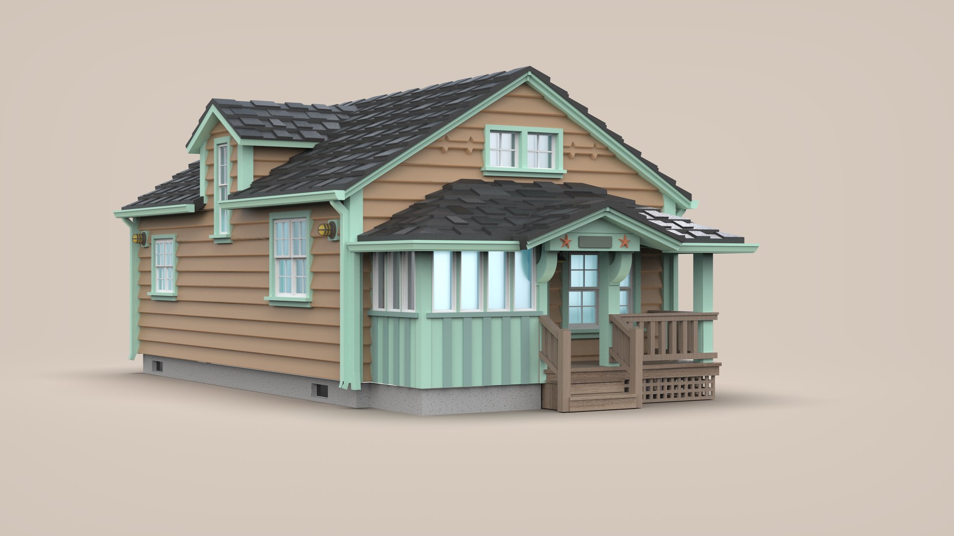 3D Beach House 3D Print File - TurboSquid 2214132