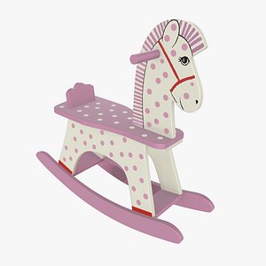 Rocking horse wooden toy 2