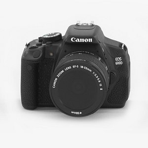 3D Canon EOS 600D Digital SLR Camera