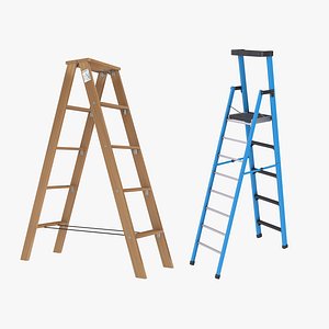 Step Ladders 3D Models Collection