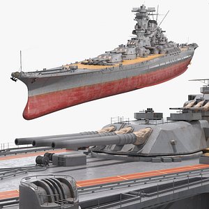 Imperial Navy Warship Yamato Class Aged Hull