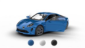 Alpine A110 2018 HQ 3d model