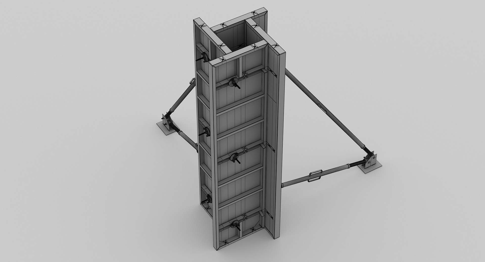 Formwork Column 3D Model - TurboSquid 1164613