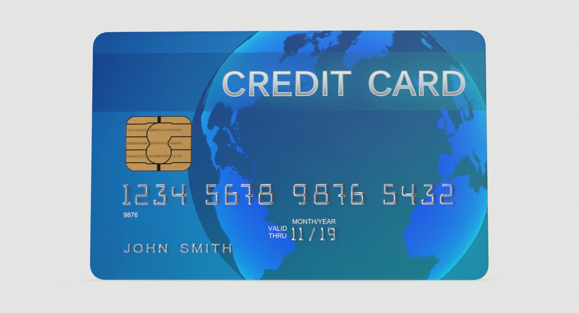 3d Model Credit Card