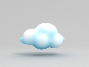 3D cartoon cloud model