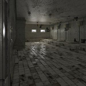 old public toilet 3D