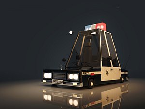 3D stylized police car