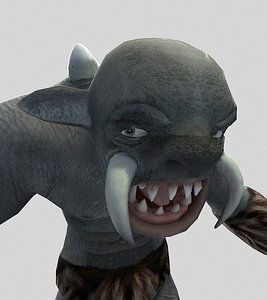 character troll monster 3d model