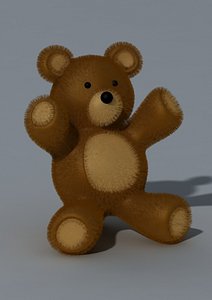 teddybear fur 3d max