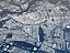 Amsterdam City und Suburbs Skyline Cityscape Map Geländerelief