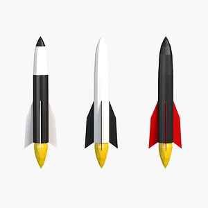 cartoon rocket toon model