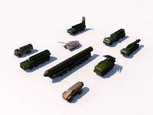 russia military pack 1 3d model