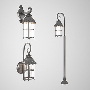 3D crystal light house model