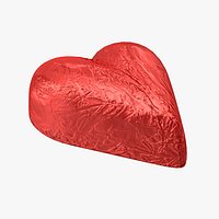 Chocolate Candy Heart in Red Foil