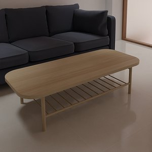 3D Coffee Table IKEA LISTERBY model