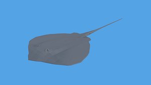 stingray cartoon 3D model