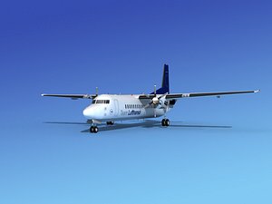 fokker 50 3d max