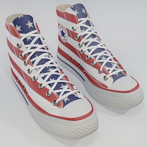 3D Basketball Leather Shoes Converse All Star USA