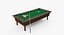 billiard set 3d obj