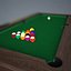 billiard set 3d obj