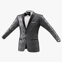 Patterned Tuxedo Jacket