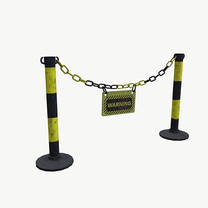 Chain Barrier 3D model