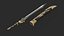 Magic Close Combat Cold-Weapon Golden Great Sword