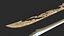 Magic Close Combat Cold-Weapon Golden Great Sword