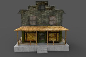 abandoned floor shop 3d model