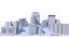 3D model city clay