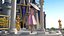 Asian Women Wearing Summer Dress Rigged for Cinema 4D