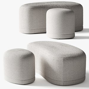 Enzo Pouf by NV Gallery 3D model