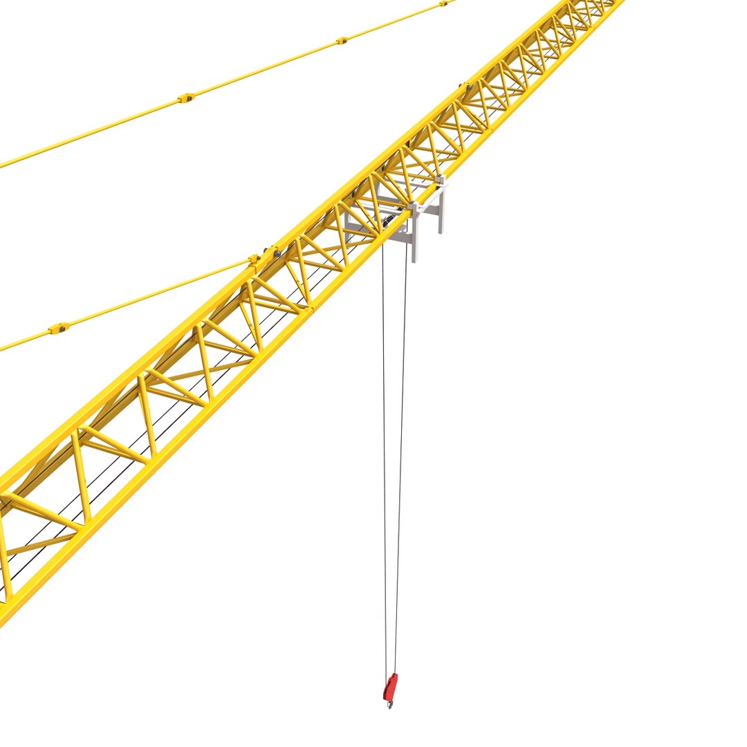 3d tower crane liebherr modeled model