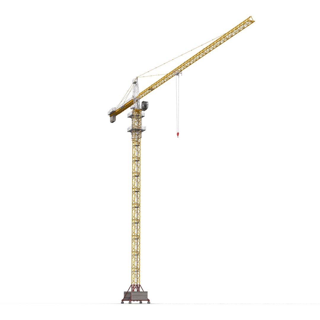 3d tower crane liebherr modeled model