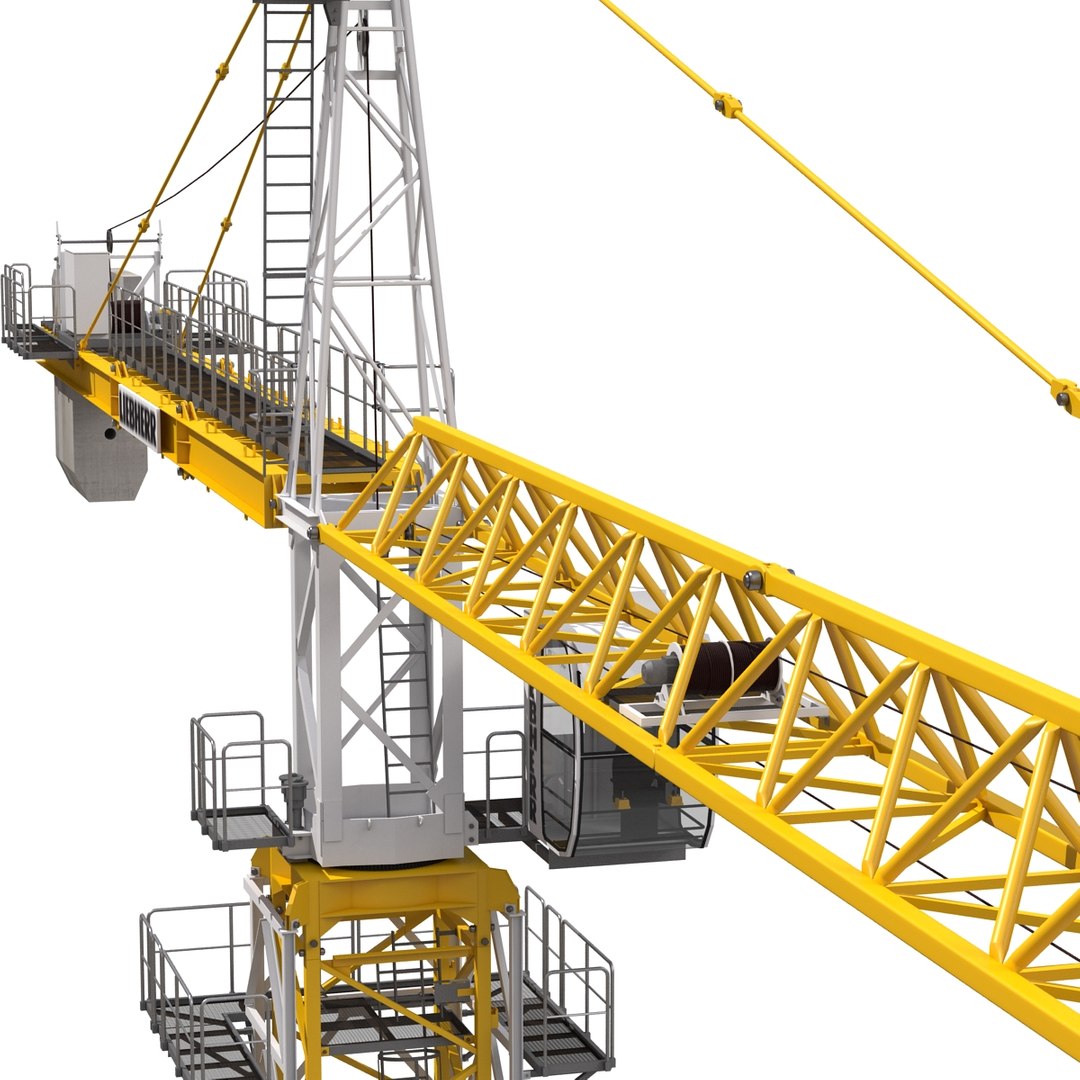 3d Tower Crane Liebherr Modeled Model