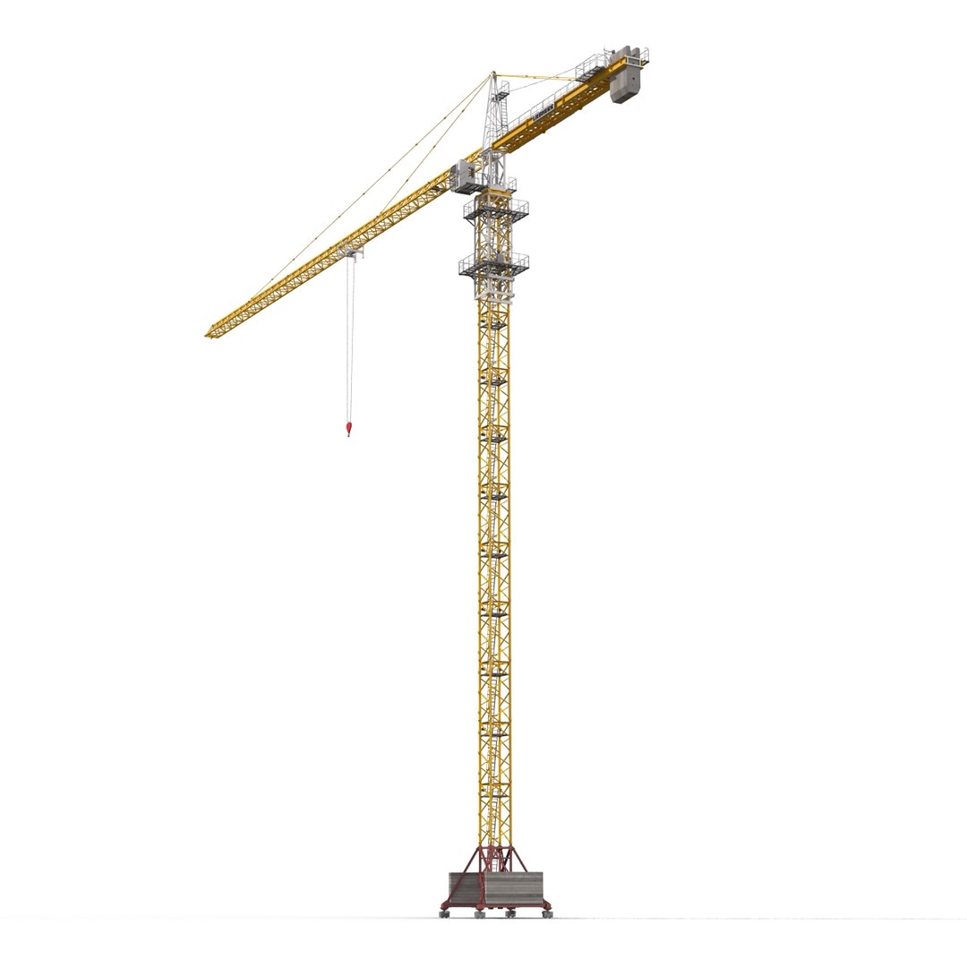 3d tower crane liebherr modeled model